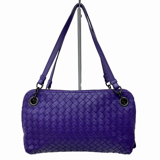 BOTTEGA VENETA 　バッグ　イントレチャート　ショルダーバッグ　紫 ボッテガヴェネタ バッグ イントレチャート パープル をリアルタイム