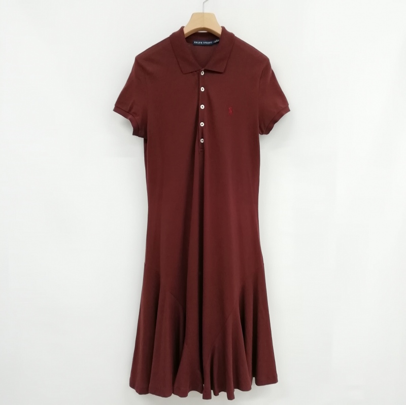 ラルフローレン RALPH LAUREN 美品 ポロ ロング ワンピース ワン  