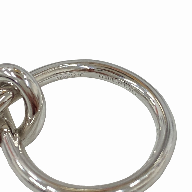 セリーヌ CELINE ノットリング ロジウムフィニッシュ ブラス シルバー  