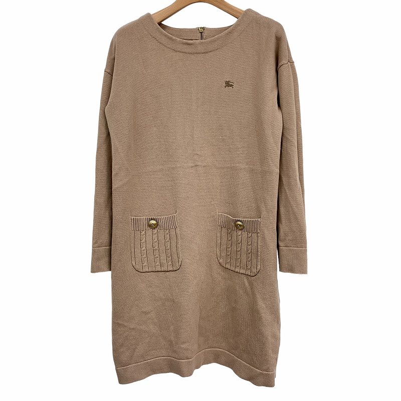 BURBERRY BLUE LABEL ニット　ワンピース　茶系 BURBERRY BLUE LABEL ニット ワンピース 茶系