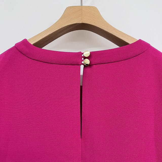 ケイトスペード KATE SPADE 美品 ワンピース スカラップ 七分袖 膝丈  