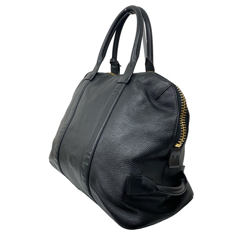 トムフォード TOM FORD ボストンバッグ レザー ゴールドカラージップ 