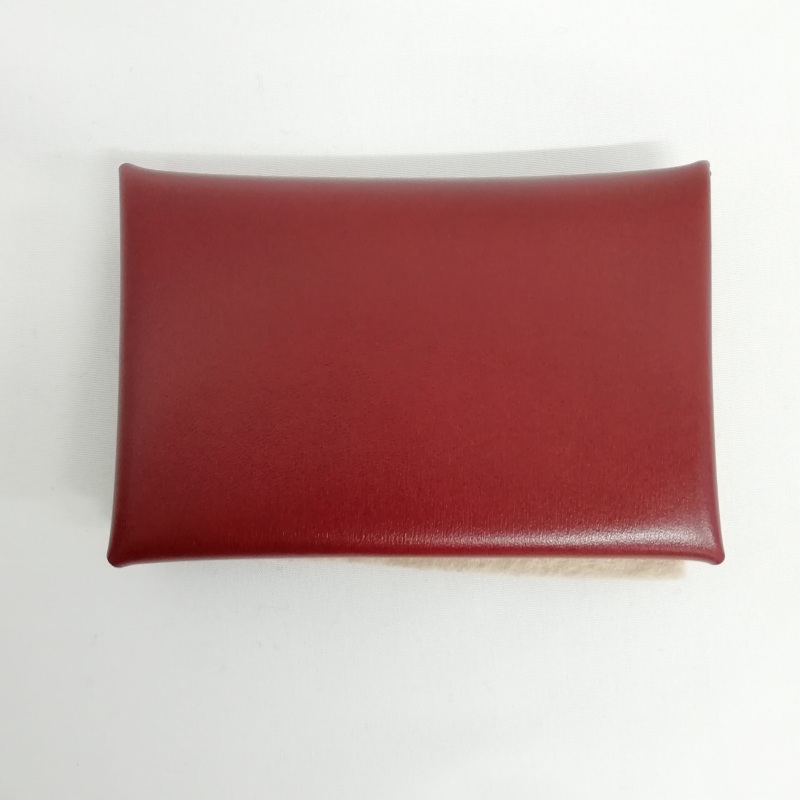 エルメス カルヴィ カードケース 名刺入ボルドー ルージュアッシュ