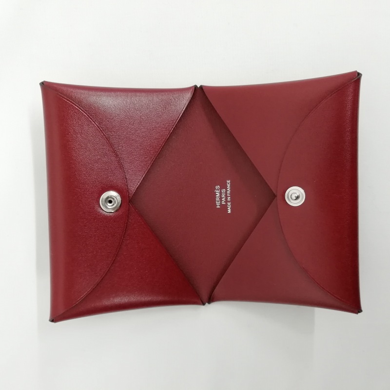 エルメス HERMES カルヴィ B刻印 カードケース 名刺入れ カーフレザー 