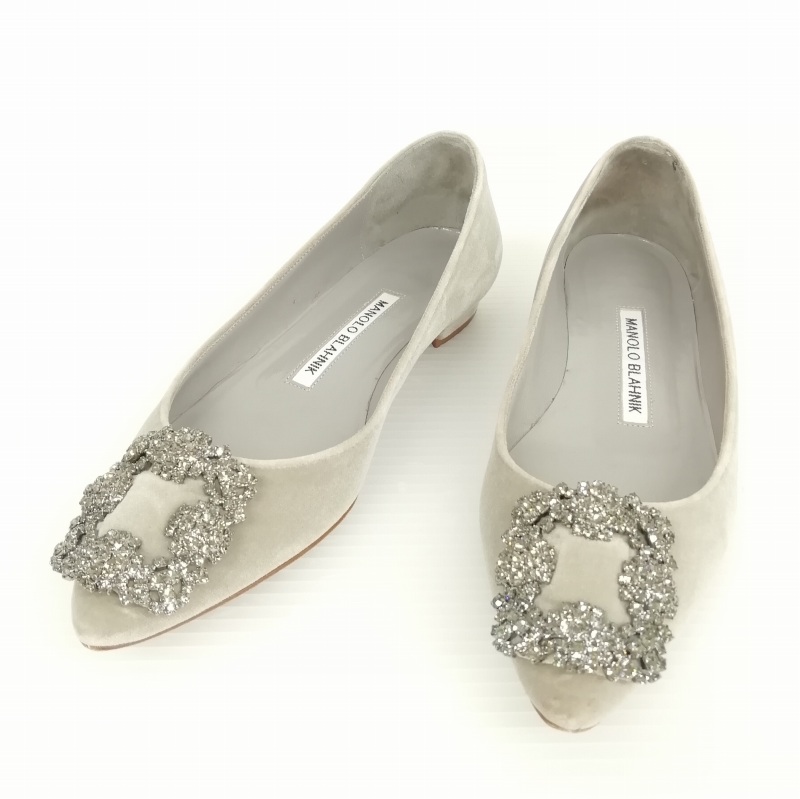 マノロブラニク MANOLO BLAHNIK HANGISI FLAT ハンギシ フラット 