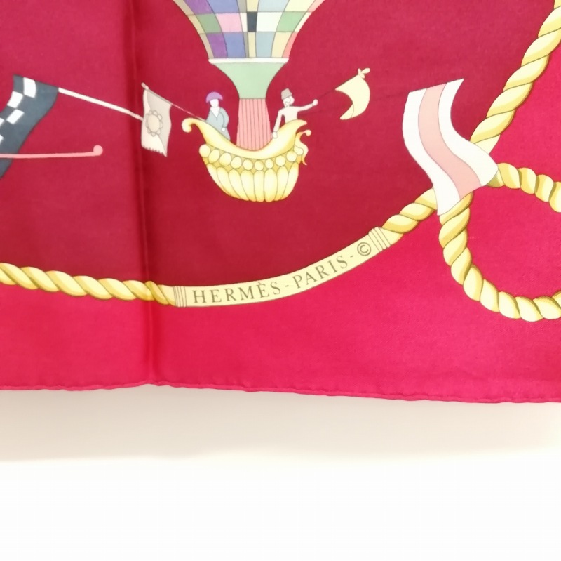 エルメス HERMES カレ90 LES FOLIES DU CIEL 大空の狂気 シルク