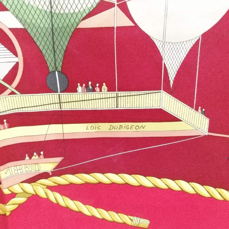 エルメス HERMES カレ90 LES FOLIES DU CIEL 大空の狂気 シルク