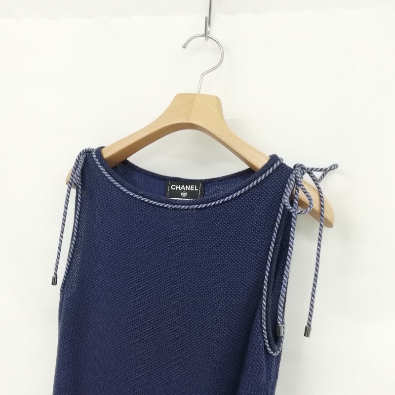 シャネル CHANEL P51255K06578 サマーニット ノースリーブ ワンピース  