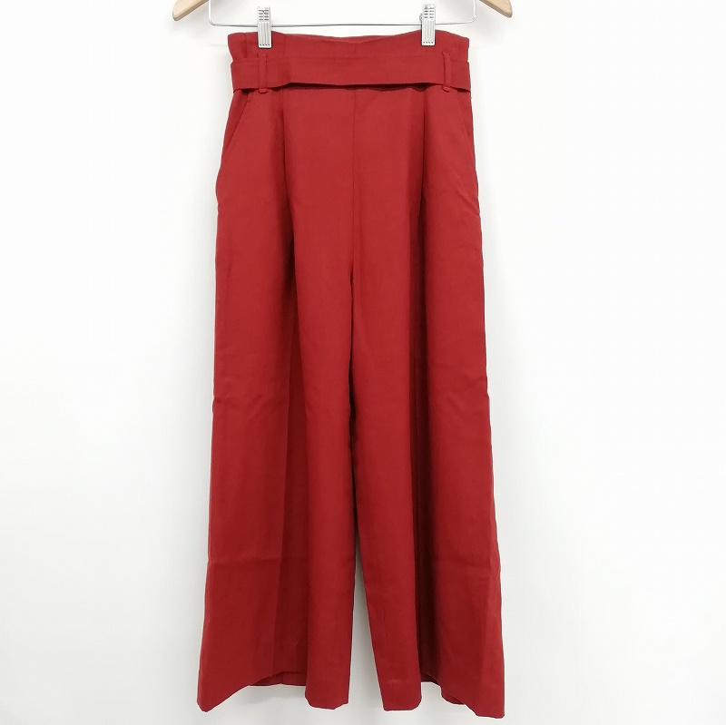 エストネーション ESTNATION タックワイドパンツ ガウチョ ハイ  