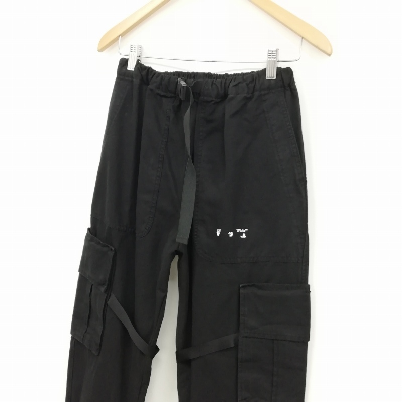 オフホワイト OFF WHITE OMCF004E20FAB001 BLACK PARACHUTE CARGO 