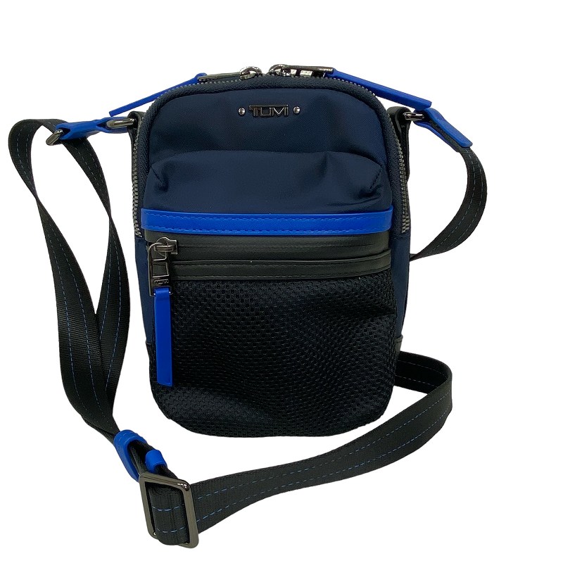 新品同様】TUMI トゥミ ボディバッグ ネイビー 弱々し ナイロン