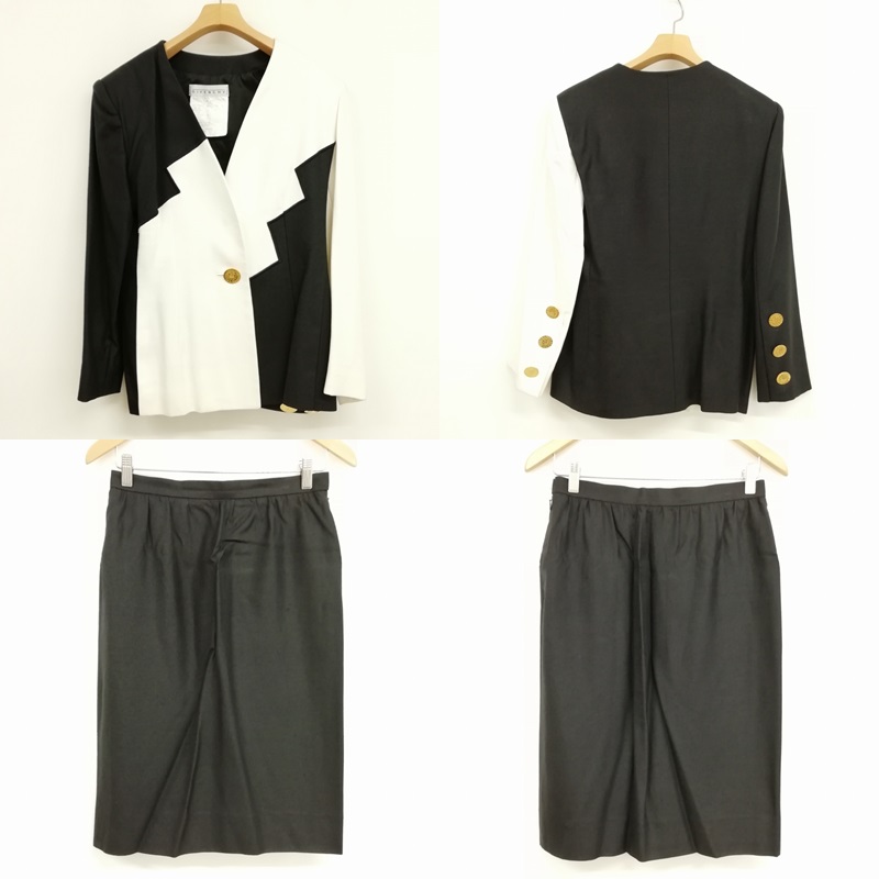 ジバンシィ GIVENCHY ヴィンテージ スカート スーツ セットアップ ノー  
