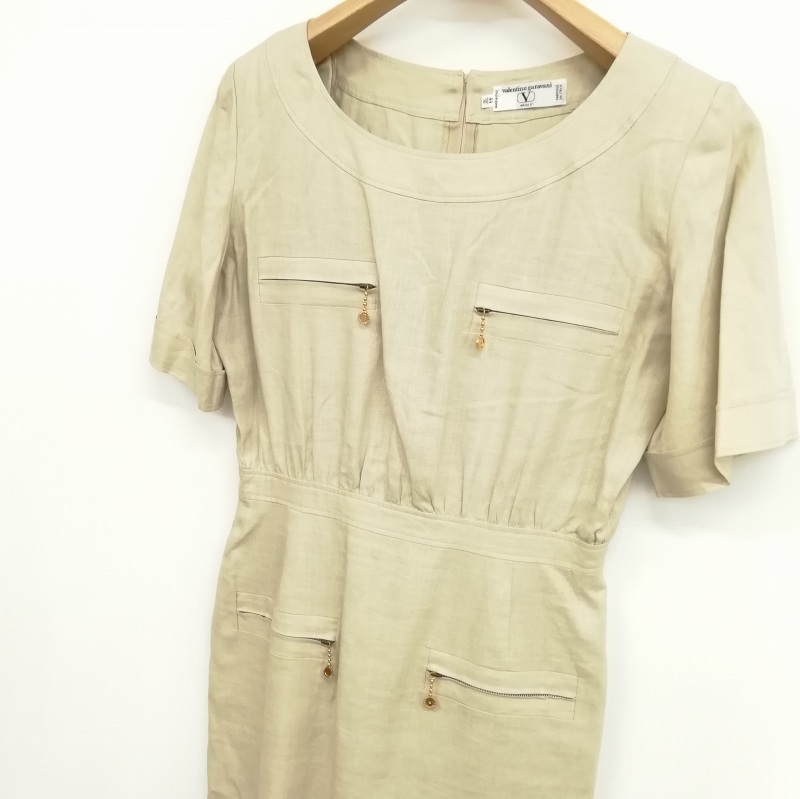 新品☆VALENTINO MISS Vヴァレンティノ☆リネンベアトップ黒