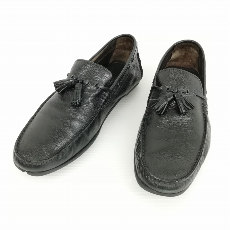 【送料無料！】★イタリア製 Bruno Rescleini★ローファー/41 26.0/メンズシューズ/ビジネスシューズ/革靴/ブラウン/茶 イタリア老舗ブランドBruno Magli ブルーノマリ 上品エナメル本革