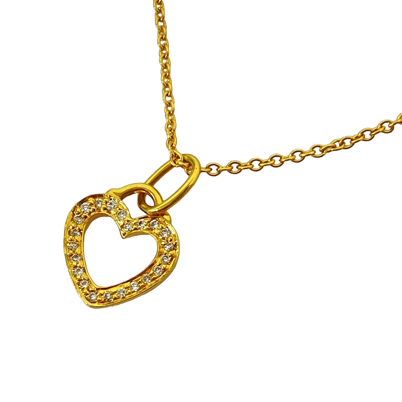ティファニー TIFFANY & CO. センチメンタルハート ダイヤ ネックレス 