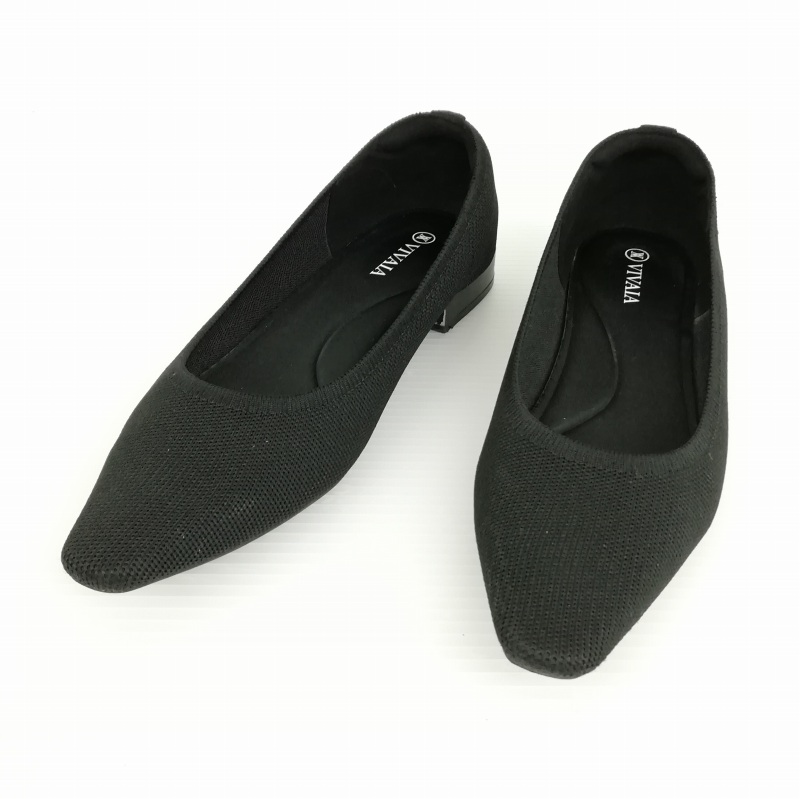 VIVAIA パンプス VIVAIA ビバイア スクエアトゥ ニット パンプス 良好