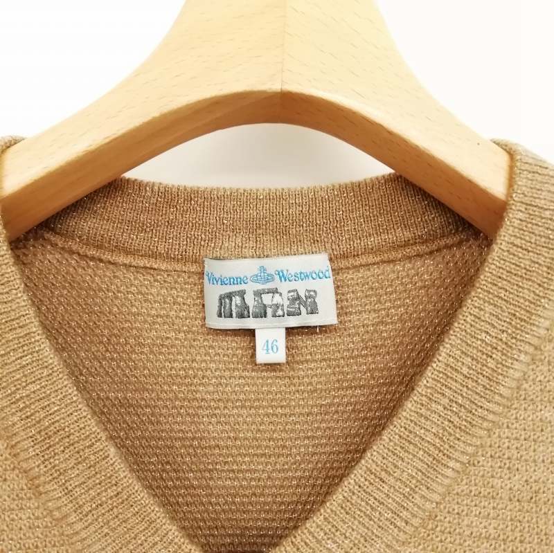 ヴィヴィアンウエストウッドマンゴールドオーブ刺繍セーターニット