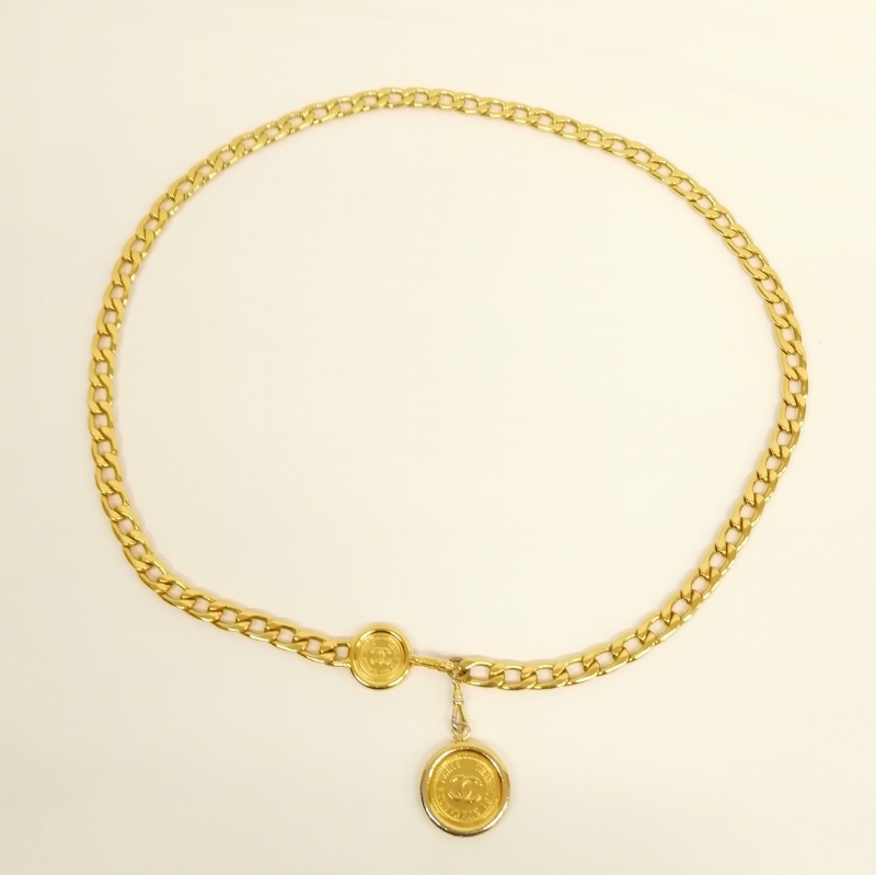 シャネル CHANEL ヴィンテージ ゴールド チェーンベルト ココマーク 