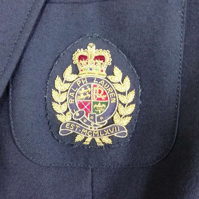 ラルフローレン RALPH LAUREN 美品 ブレザー 紺ブレ 金ボタン