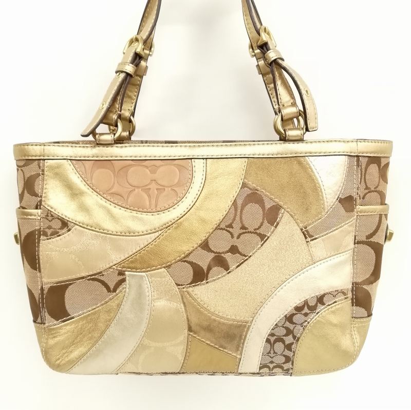 コーチ COACH 12740 シグネチャー パッチワーク ハンドバッグ トート 