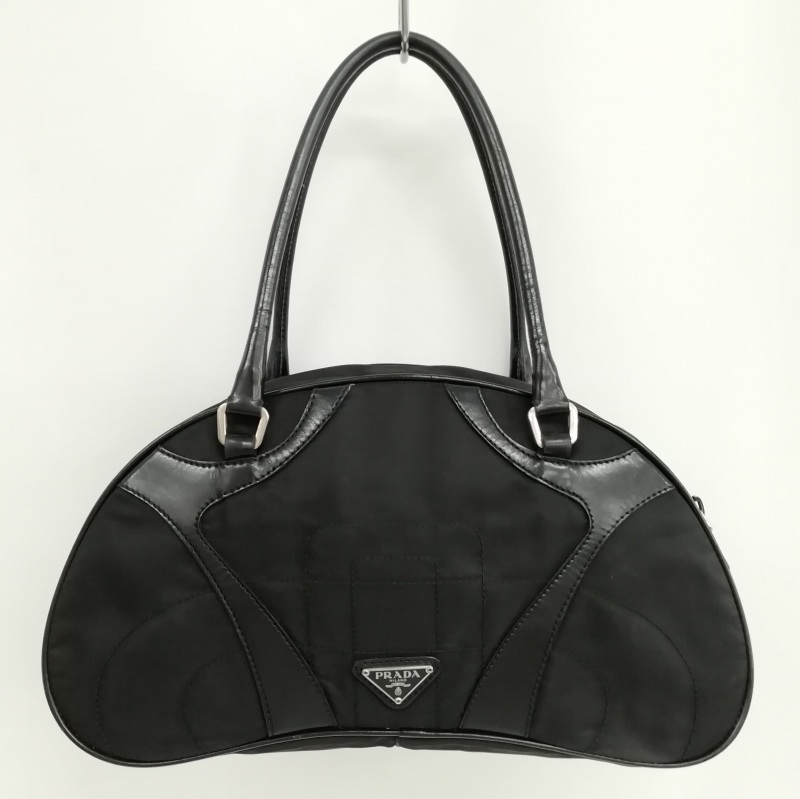 プラダ PRADA ミニ ボウリングバッグ ボストンバッグ ハンドバッグ 