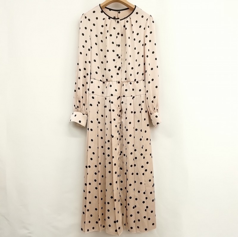 アナイ ANAYI 美品 23SS ワンピース 102317-14-090-11-360 サテン  