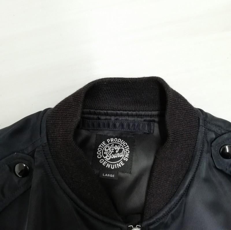 美品 cootie L-2 L-2B フライトジャケット ブラック ma-1 COOTIE(クーティー) / クーティー/フライトジャケット/L/ナイロン/BLK