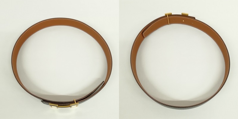 エルメス HERMES 美品 コンスタンス 32mm 70 Hベルト リバーシブル 