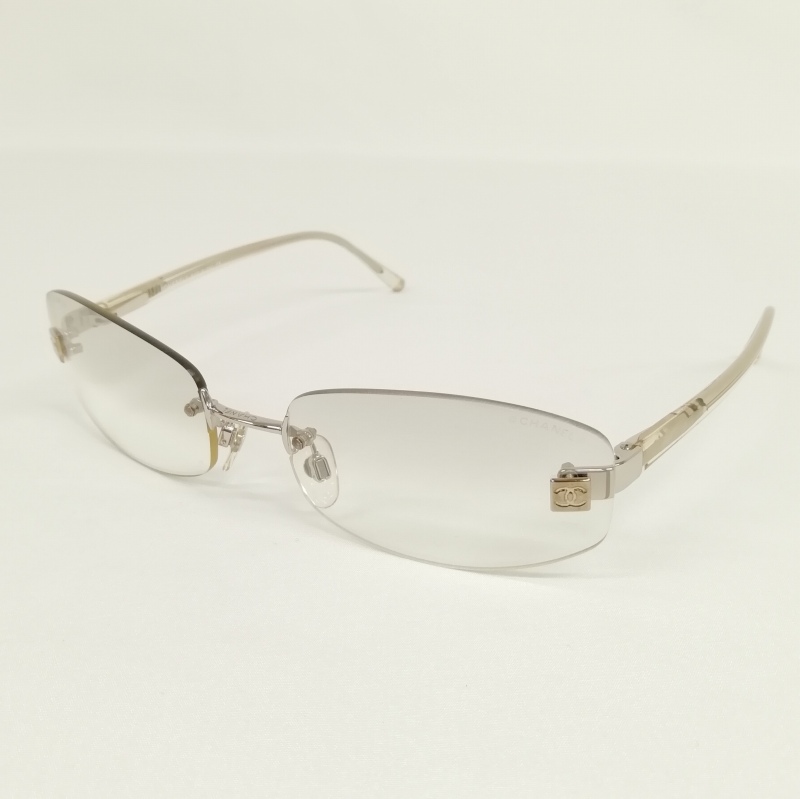 シャネル CHANEL 4067 c.124/61 ココマーク ノーフレーム サングラス 