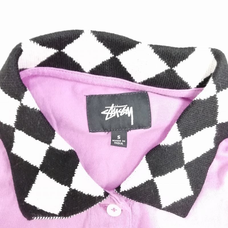 ステューシー STUSSY 美品 214491 シャツワンピース ポロシャツ