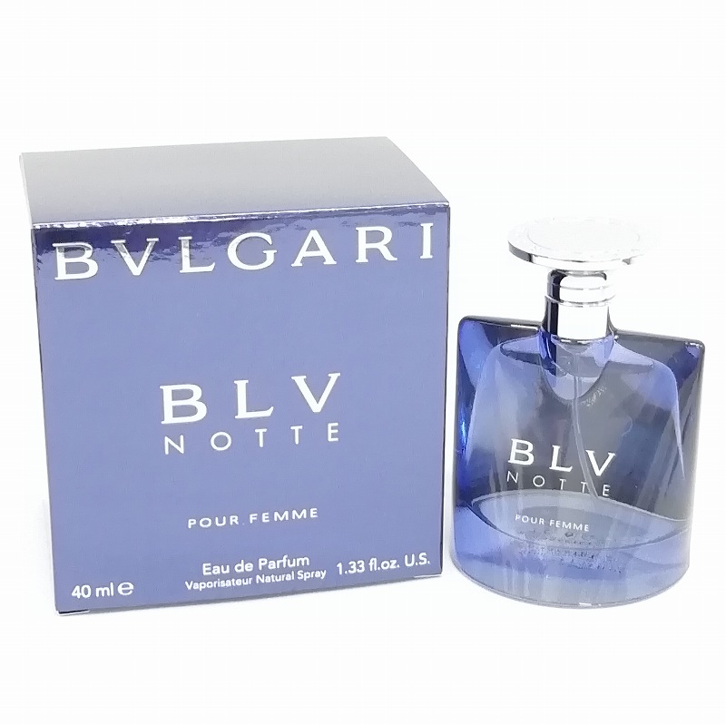 未使用品 ブルガリ BVLGARI BLV NOTTE POUR FEMME EDP 香水 ブルー 