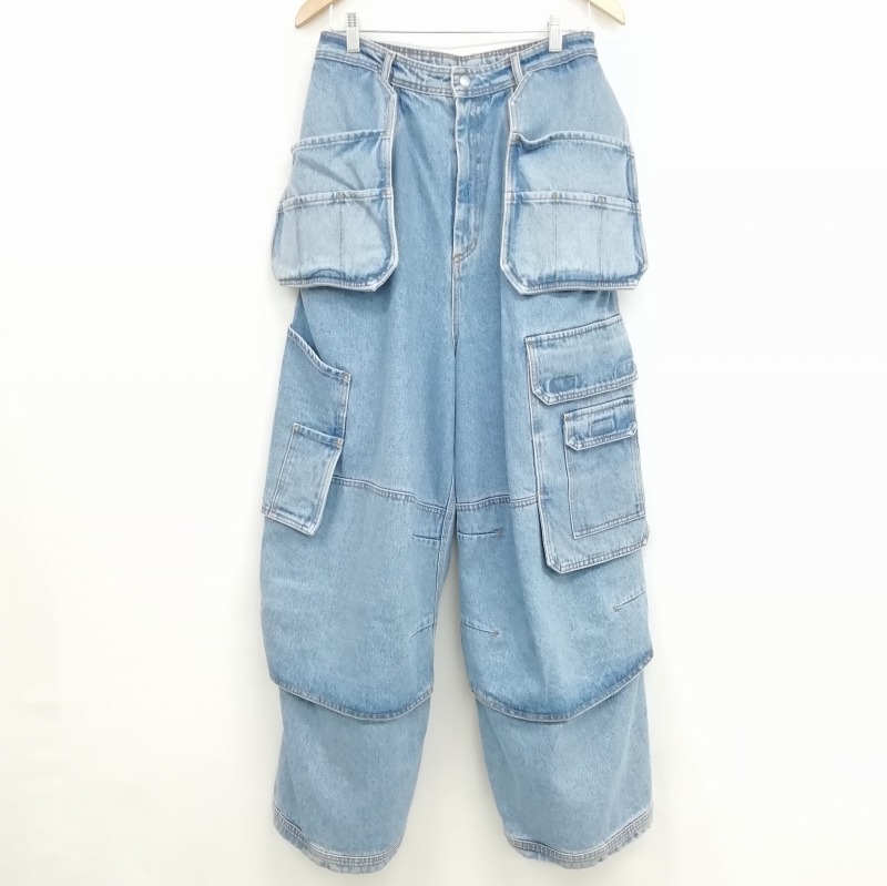 hed mayner ヘドメイナー 22AW マルチ ポケット ワイド カーゴ デニム