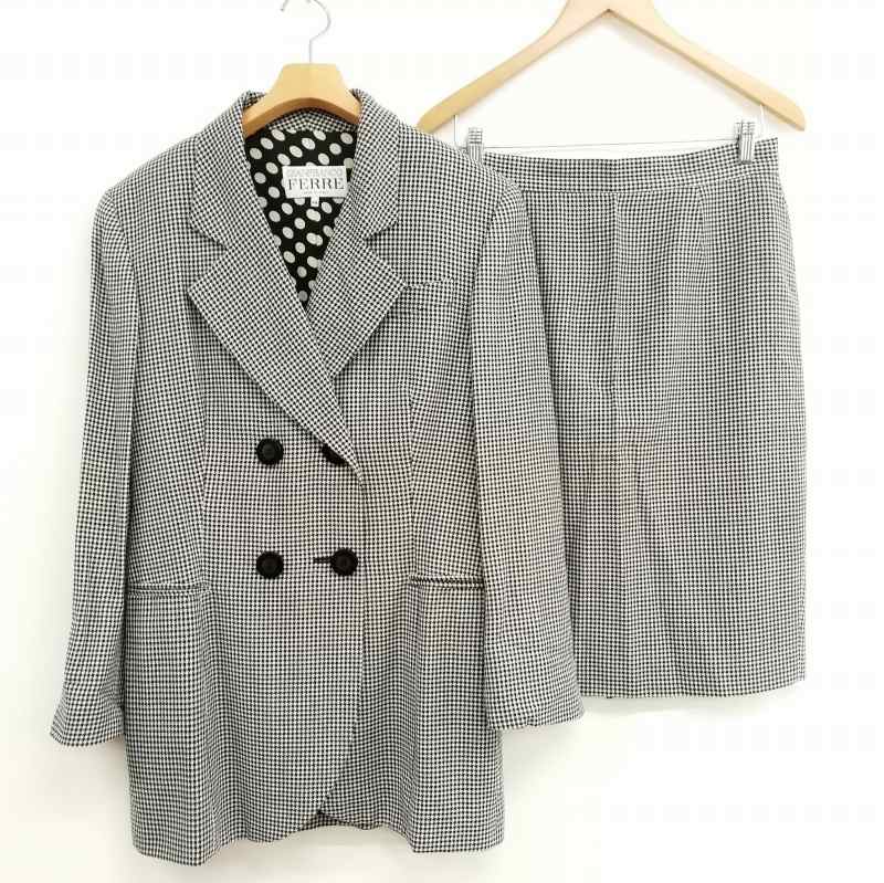 ジャンフランコフェレ GIANFRANCO FERRE ヴィンテージ スカート スーツ  