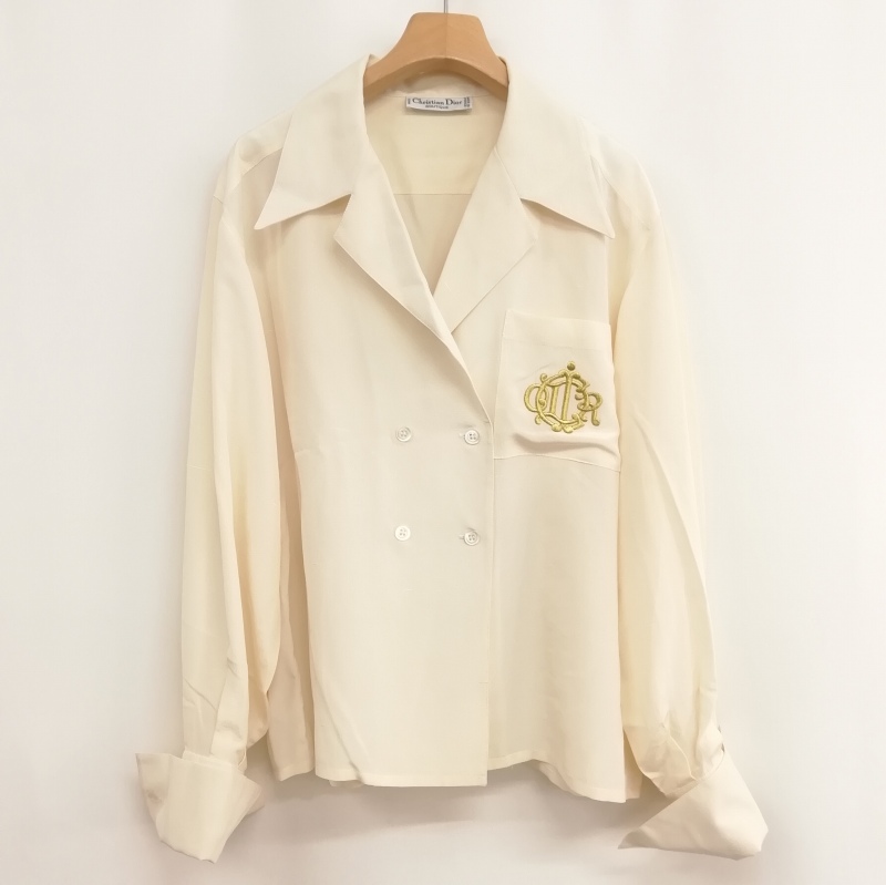 Christian Dior シルクシャツ （クリスチャンディオール ブラウス 