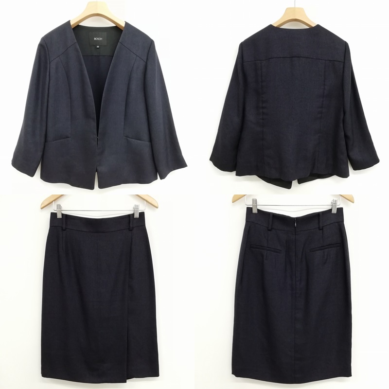 ボッシュ BOSCH 美品 フォーマル スカート スーツ セットアップ ノー  