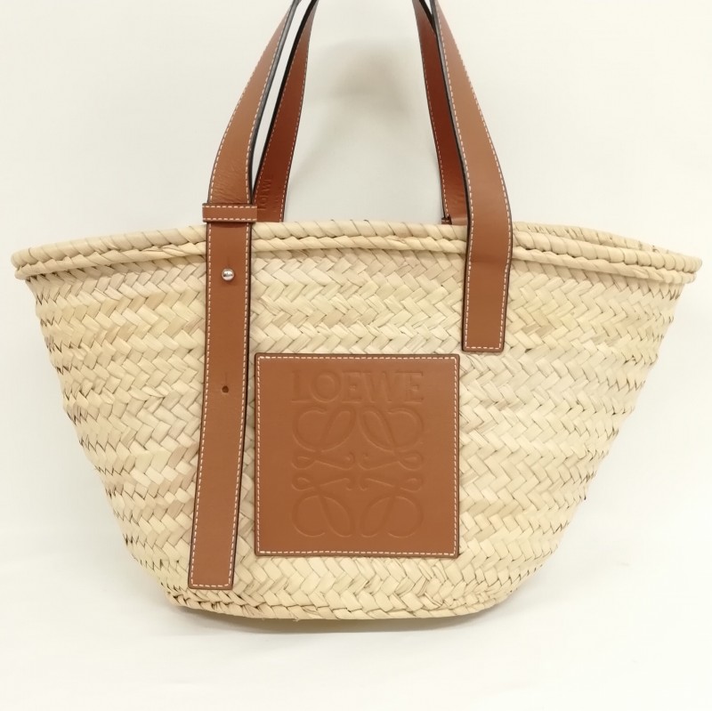 LOEWE バスケットバッグ かご パームリーフ ラージ アナグラム ロエベ LOEWE アナグラム バスケットバッグ カゴバッグ ラージ