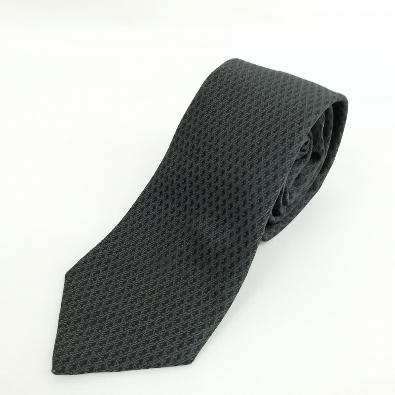 ルイヴィトン LOUIS VUITTON LV 総柄 シルク ネクタイ レギュラータイ