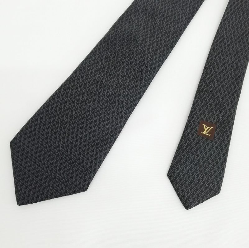 ルイヴィトン LOUIS VUITTON LV 総柄 シルク ネクタイ レギュラータイ