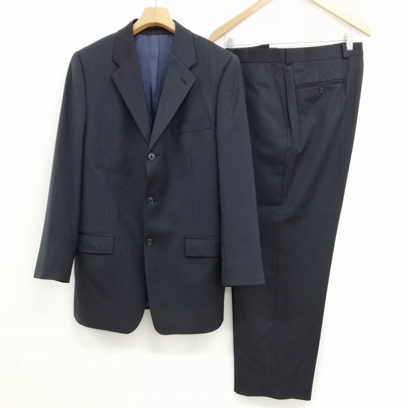 カルバンクライン ◇ストライプビジネススーツ◇セットアップ カルバンクライン シルク スーツセットアップ ビジネス