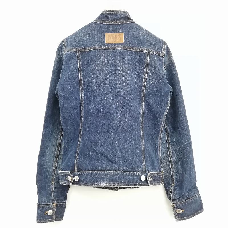 レディース 【良品】DOLCE&GABBANA 総柄ジャケット ブルー レオパード L 40