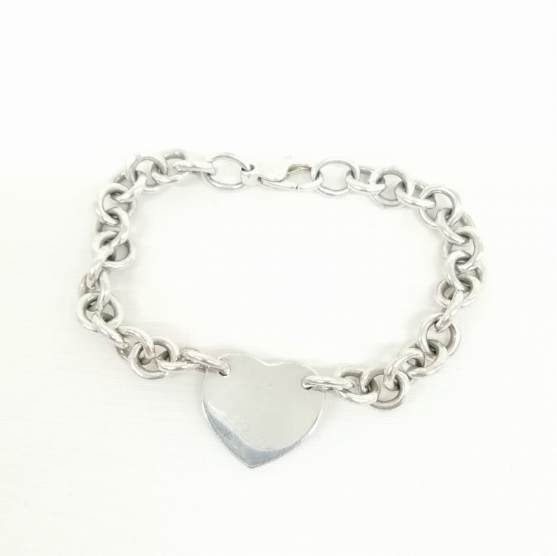【美品】ティファニー リターントゥ ハートタグ ブレスレット シルバー925 TIFFANY&Co. ティファニー リターントゥティファニー ハートタグ