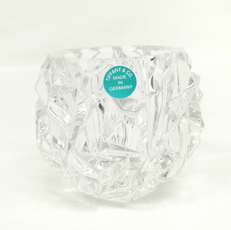 ティファニー　TIFFANY　クリスタル　キャンドルホルダー 送料無料】ティファニー クリスタル キャンドル ホルダー /お茶