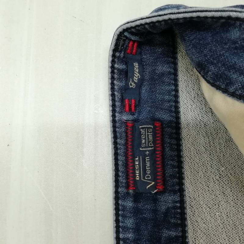 DIESEL（ディーゼル）FAYZA-NE スウェット デニム 23 ダメージ ディーゼル DIESEL Fayza DENIM＋SWEAT スウェット デニム