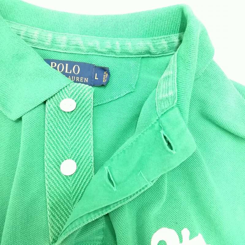 ポロ ラルフローレン POLO RALPH LAUREN ポロシャツ 刺繍 グリーン