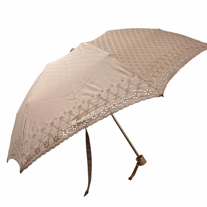 セリーヌ CELINE 折り畳み傘 日傘 晴れ雨兼用 マカダム柄