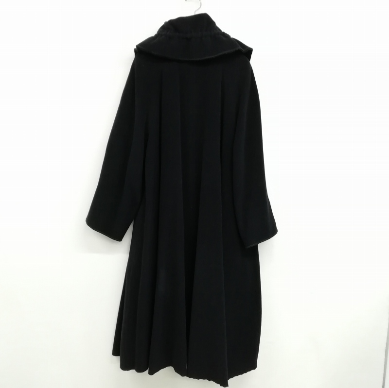 FENDI サイズ40 黒 ウールコート ラペルカラー ウエストリボン mike-museum_2101217890595