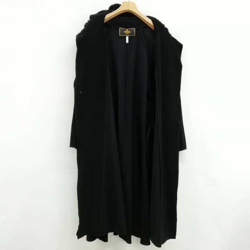 フェンディ FENDI 365 ヴィンテージ ウール フレア ロング コート 40