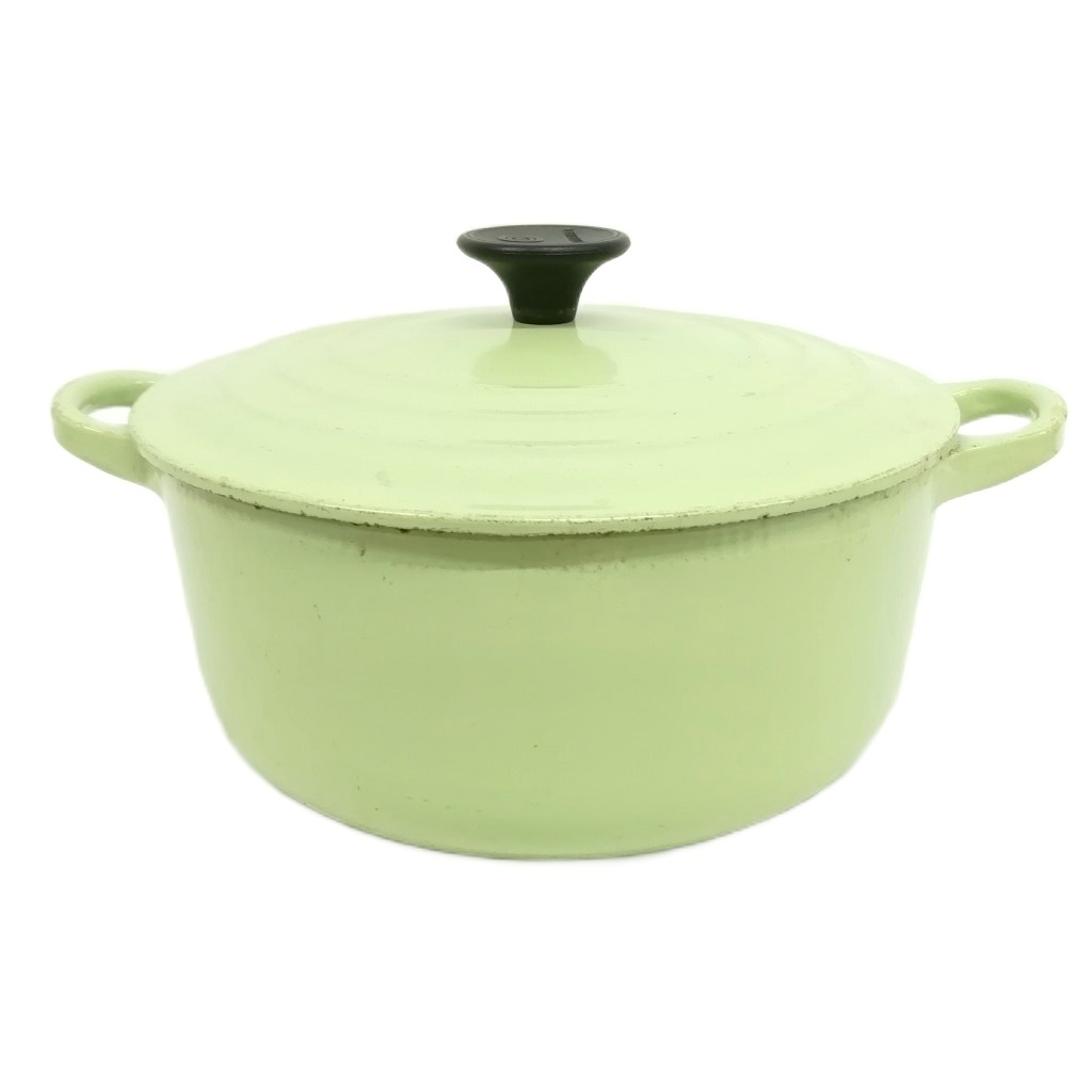 ルクルーゼ ココットロンド 20cm イエロー ハニー ネクター 両手鍋