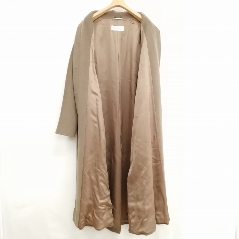 MaxMara マックスマーラ カシミヤウール ロングコート42 白タグ 美品