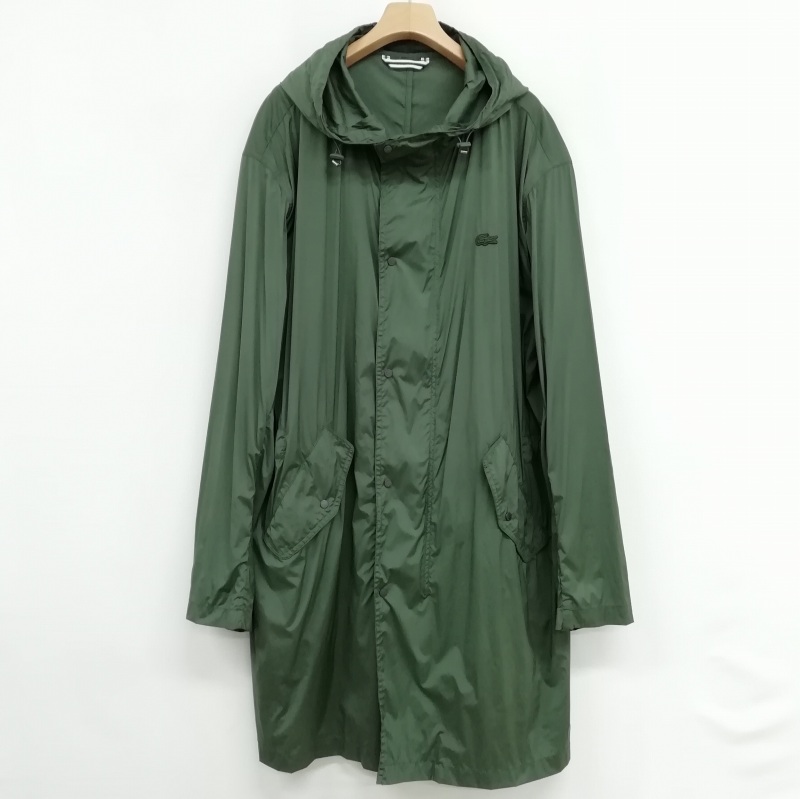 ラコステ LACOSTE BH3927 撥水 ナイロン ジップアップ ロング 
